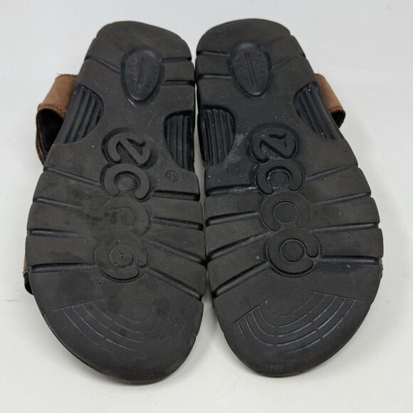 Ecco Cosmo Sandals Mens 12 - 12.5 EU 46 Brown Leather Cork Bed Hiking Outdoor main image 7